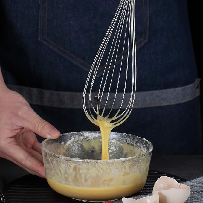 Berglander Rainbow Handle Whisk Pack of 3 Stainless Steel 8", Titianium Plating - Image 7