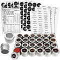 Talented Kitchen 3 oz Magnetic Spice Jars, 24-Pack