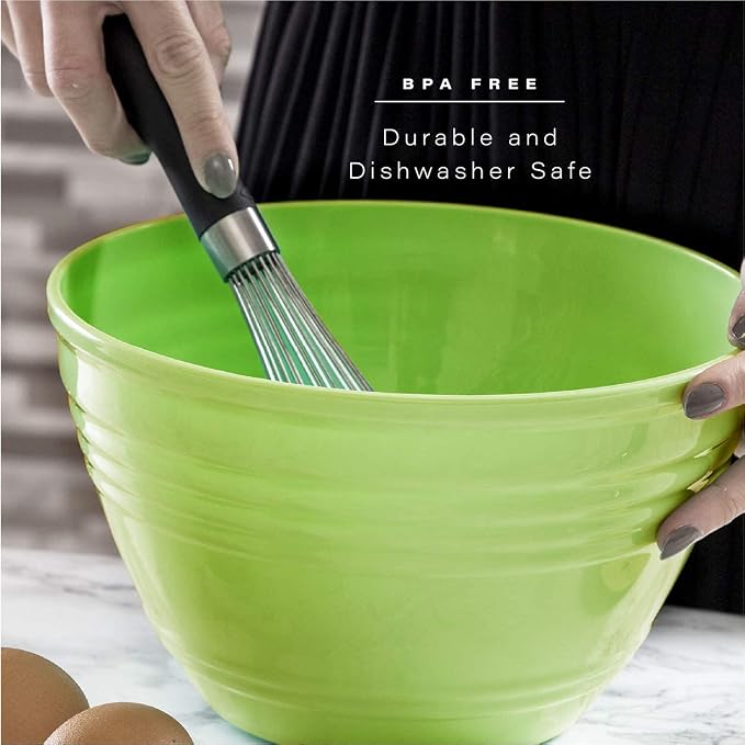 BINO | Mixing Bowl Set with Lids | Versatile Plastic Bowls - Image 7