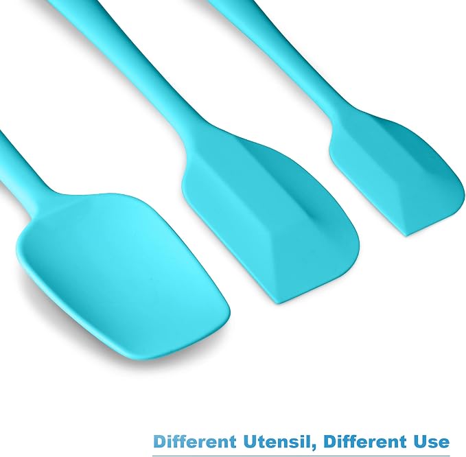 Silicone Spatula 3‑Piece Set Heat Resistant 600°F Non‑Stick Rubber Spatulas - Image 6
