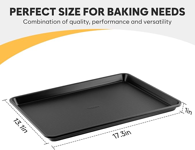 Half Sheet Pan 17.3” x 13.1”, Cookie Sheets - Image 3