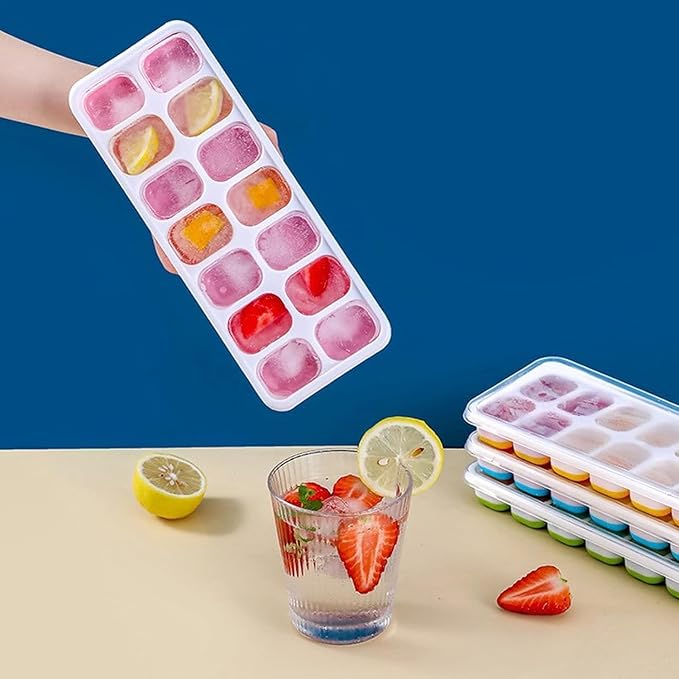 Ice Cube Trays, Silicone Easy-Release and Flexible 14-Ice Trays - Image 6