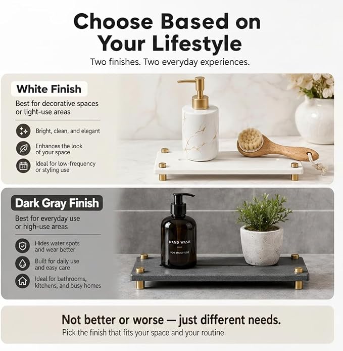 Razborci Water Absorbing Stone Sink Caddy Kitchen Sink Organizer Tray, - Image 9