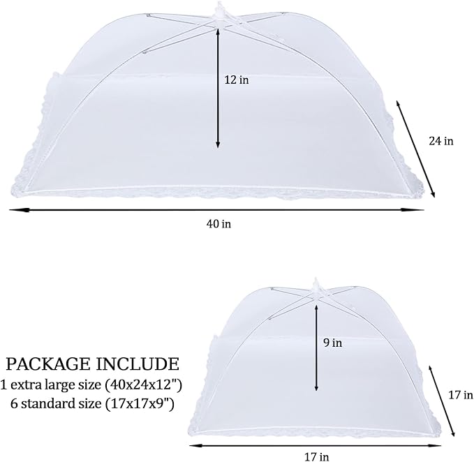 ZMCINER 8 Pack Food Tents Food Covers - Image 2
