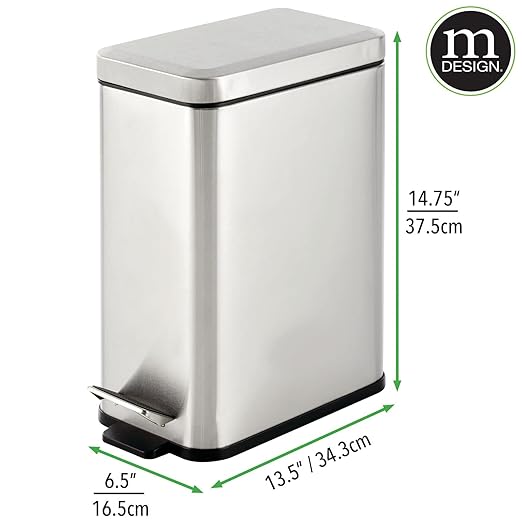 mDesign Pedal Bin — Waste Bin - Image 5