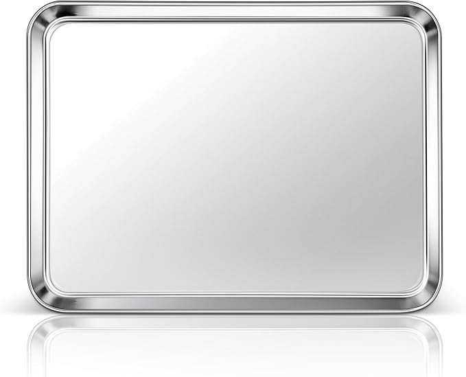 Homikit 1 Pack Baking Sheet, 16x12 Inch Stainless Steel Cookie Tray Set by Homikit