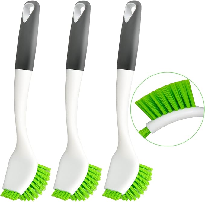 3 Pack Dish Brush, Dish Scrub Brush, Kitchen Scrub Brush by ITTAHO