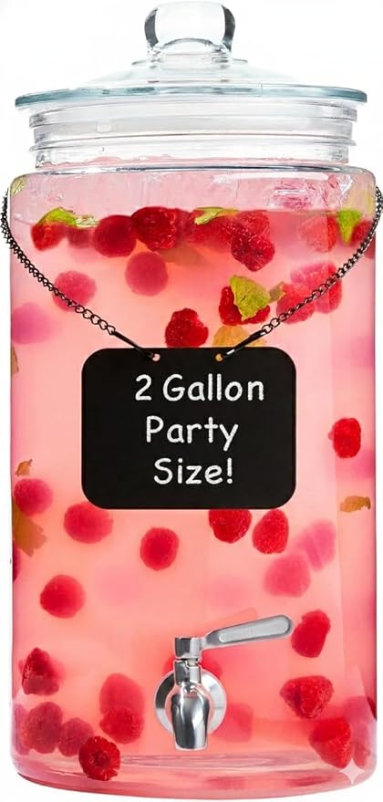 2 Gallon Glass Drink Dispenser by KITCHENTOOLZ