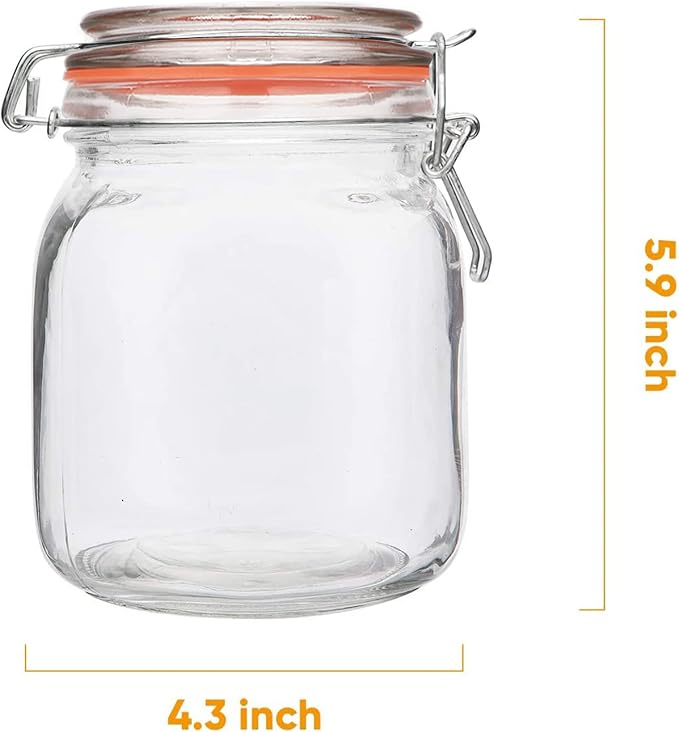 32 oz Glass Food Storage Jars - Image 2