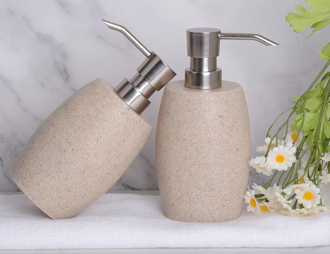 Clasin Home Sandstone Textured Resin Soap Dispenser - Image 4