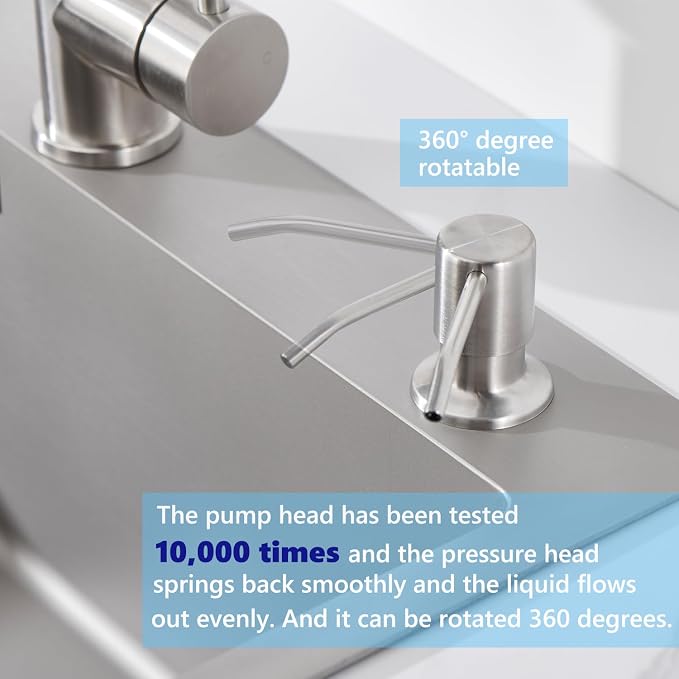 Sink Soap Dispenser Brushed Nickel, Soap Dispenser - Image 5