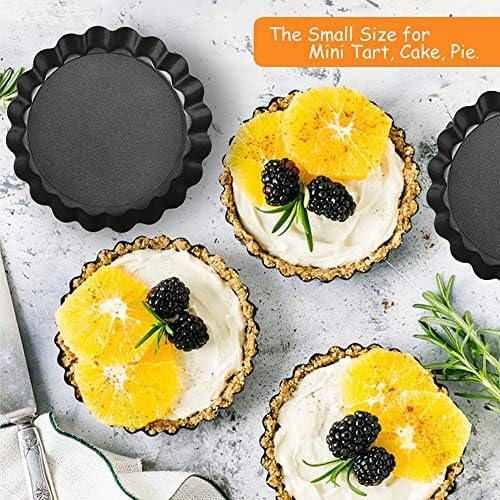 TORASO 11Inch, 9 Inch and 4 Inch Tart Pan with Removable Bottom, 2 Pcs