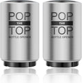 2PCS Beer Bottle Opener with Magnetic Cap, Automatic Stainless Steel One-Handed by VEADOOLLY