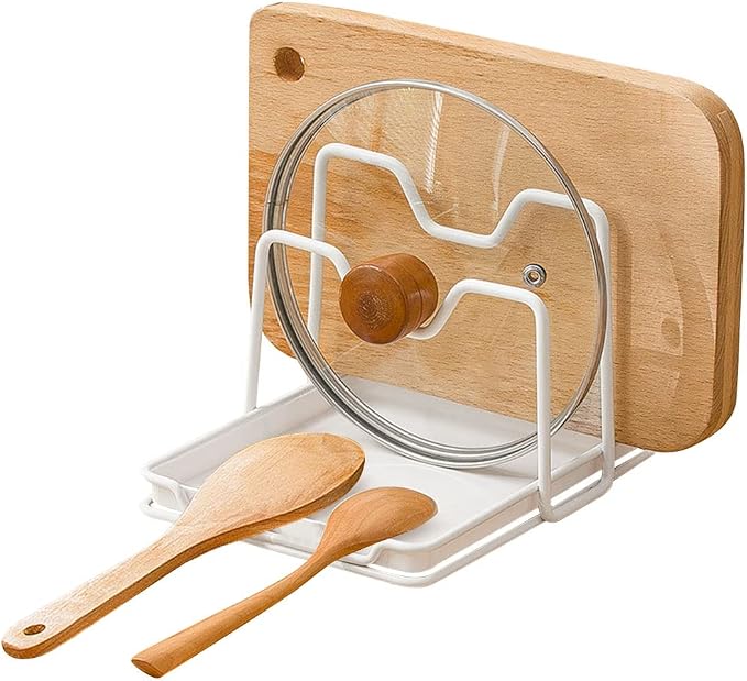 Poeland Pot Lid Holder, 2 Layers Pot Lids Organizer Multifunctional Lid and by Poeland