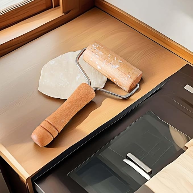 Stainless Steel & Beechwood Rolling Pin - Image 8