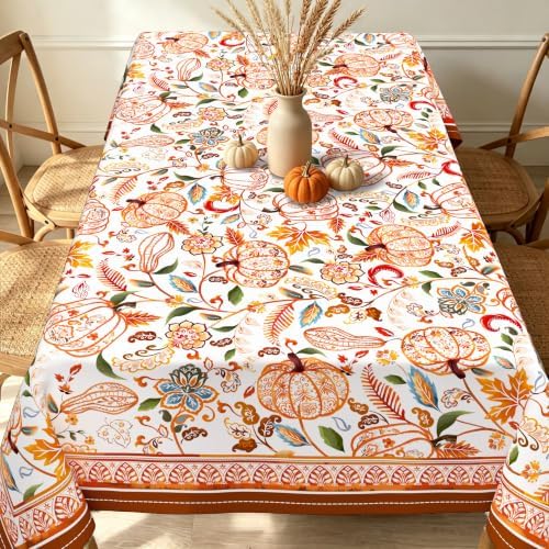 Waterproof Tablecloth Fall Tablecloth, Autumn Rectangle Paisley