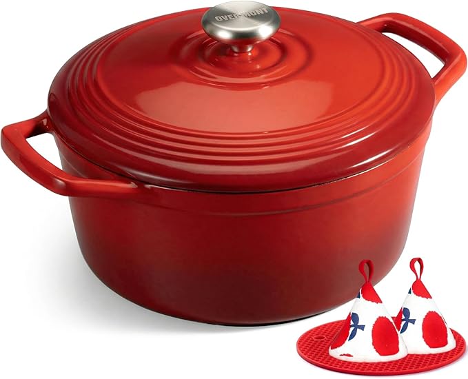 Overmont Enameled Cast Iron Dutch Oven by Overmont
