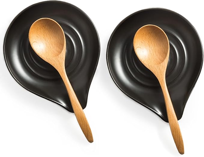 LAUCHUH Spoon Rest, 5 inches Cooking Spoon Holder by LAUCHUH