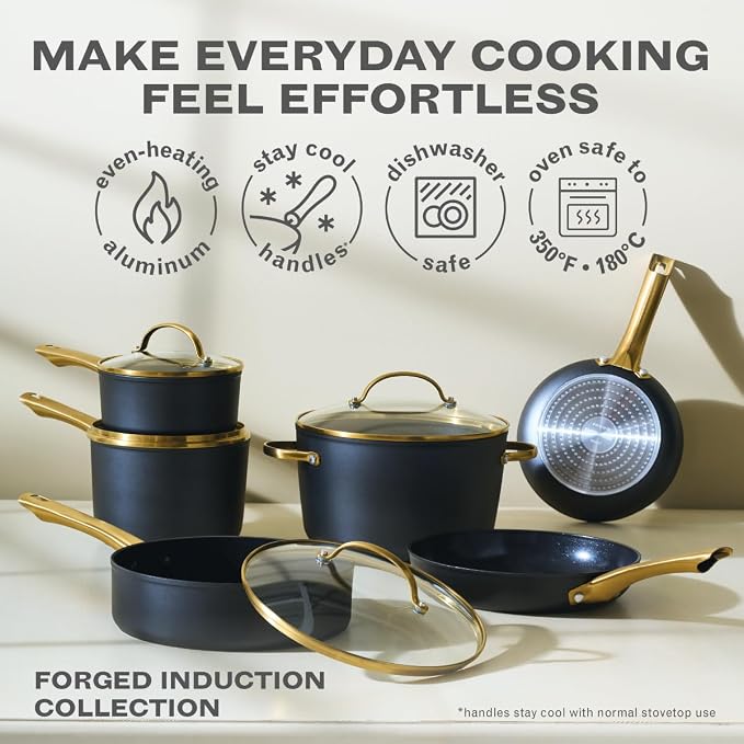 Farberware Forged Induction Ceramic Nonstick Cookware Set - Image 3