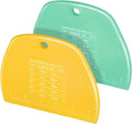 Teenitor 2 Pieces Dough Cutter, Bench Scraper Plastic, Sourdough Scraper by PERFECTYOURBEAUTY