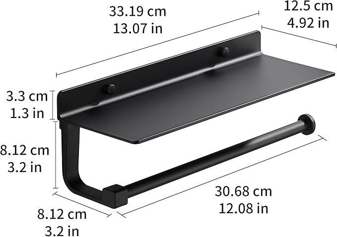 Hand Towel Holder for Bathroom -Paper Towel Holder Wall Mount - Image 3