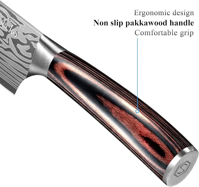 Sunnecko Japanese Nakiri Knife 7 Inch - Image 7