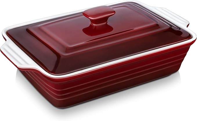 LOVECASA 4.5 Quart Ceramic Casserole Dish by LOVECASA