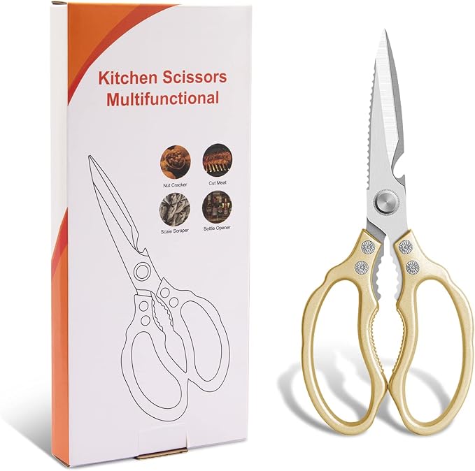 CGBE Kitchen Scissors All Purpose Heavy Duty, Ultra Sharp Stainless Steel - Image 7