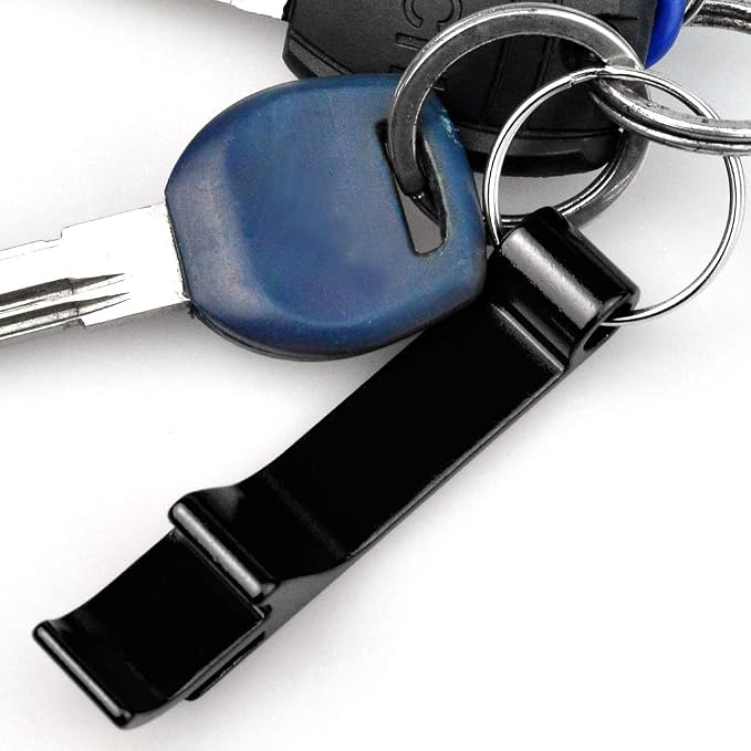 cnomg 16 pcs Metal Bottle Opener, Split Key Ring Chain Keychain Bulk Aluminum - Image 6