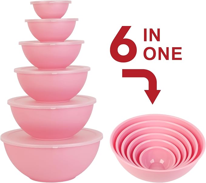 BoxedHome BPA Free Plastic Round Mixing Bowl - Image 3