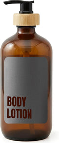 SAVVY & SORTED Amber Glass Body Lotion Dispenser by SAVVYSORTED%C2%AE