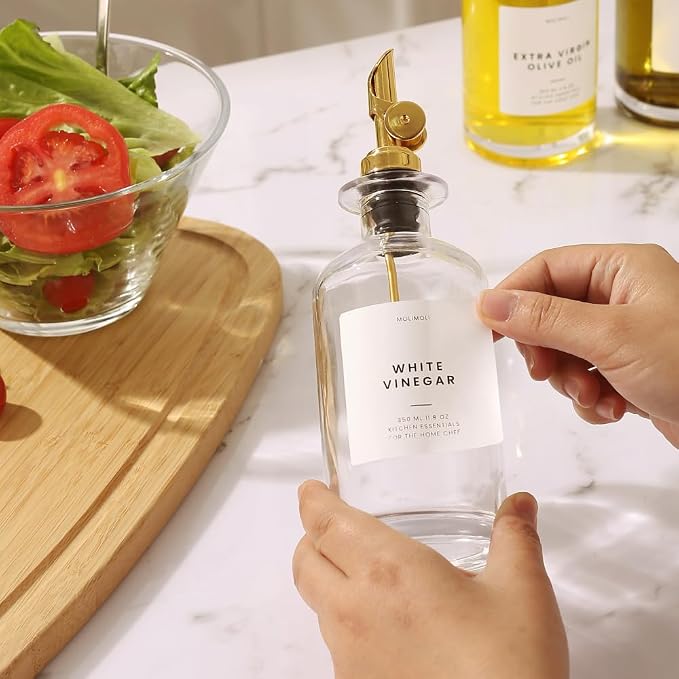 Molimoli Glass Olive Oil Cruet Set - 350ml Bottles - Image 9