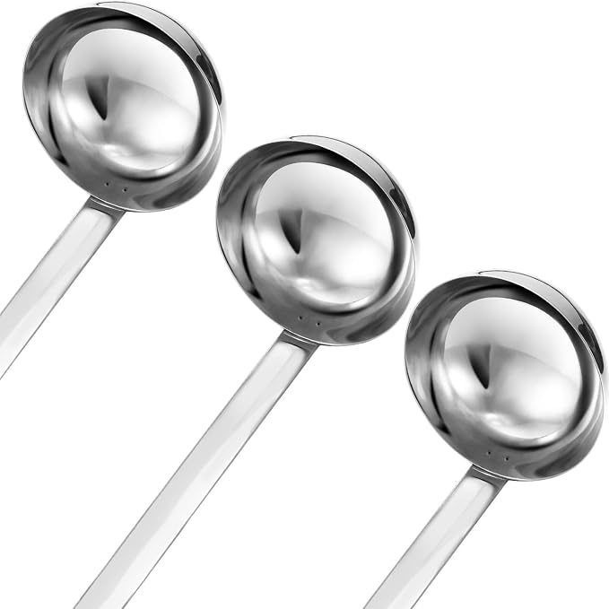 meekoo Stainless Steel Ladle Soup Handle Ladle - Image 2