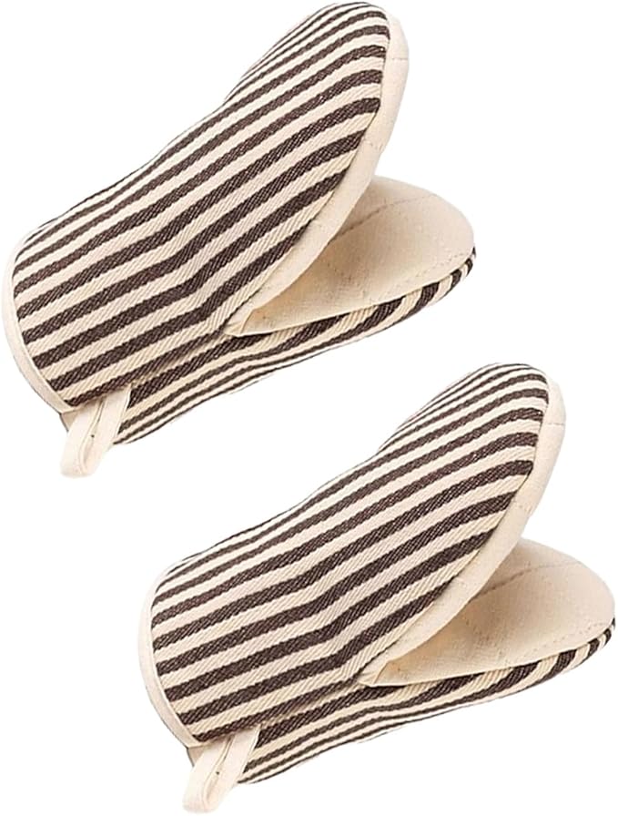 1 Pair Mini Oven Mitts, High Heat Resistant Oven Gloves, Kitchen Short Oven Mit by CoekMoed