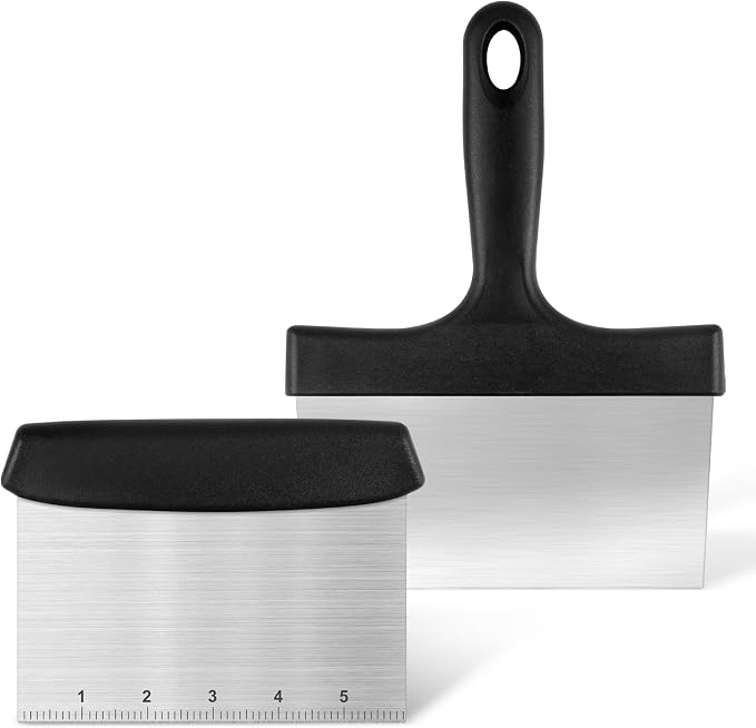 Grill Scraper&Bench Scraper Set，Food Scraper by Unknown