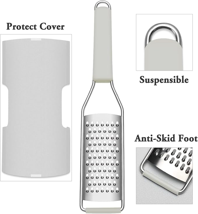Cambom Cheese Grater Citrus Zester Lemon Zester Pack of 3-304 Stainless Steel - Image 7