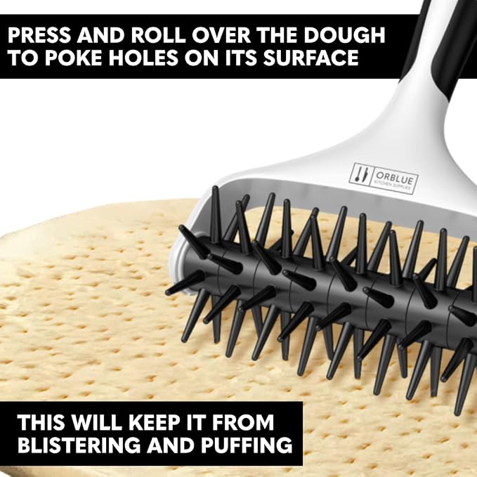 Orblue Pizza Dough Docker Pastry Roller - Image 2
