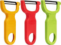 Original Vegetable Fruit Peeler Carbon Steel Blade 3 Pack Red/Green/Yellow… by KITCHPOWER