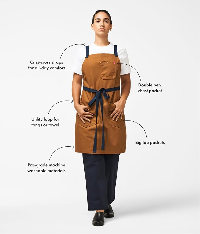 hedley & bennett Crossback Apron - Image 3