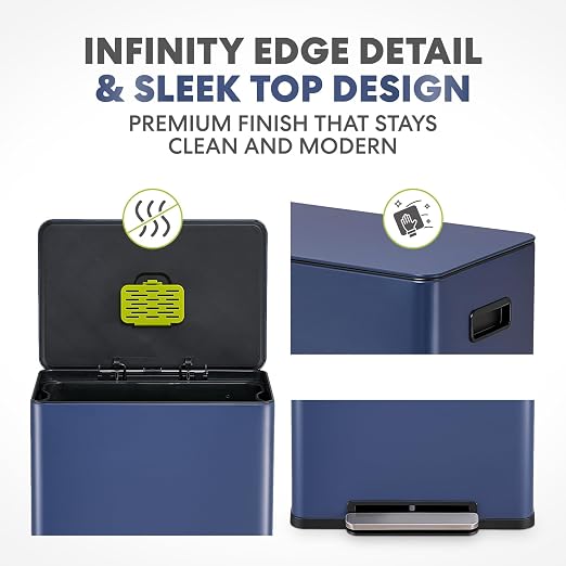 Simpli-Magic Infinity Edge 60 Liter / 16 Gallon Rectangular Hands-Free Extra - Image 3