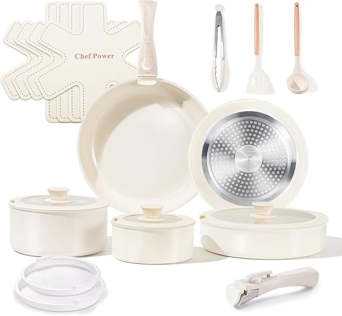 Chef Power Ceramic Cookware Set Non Toxic by ChefPower