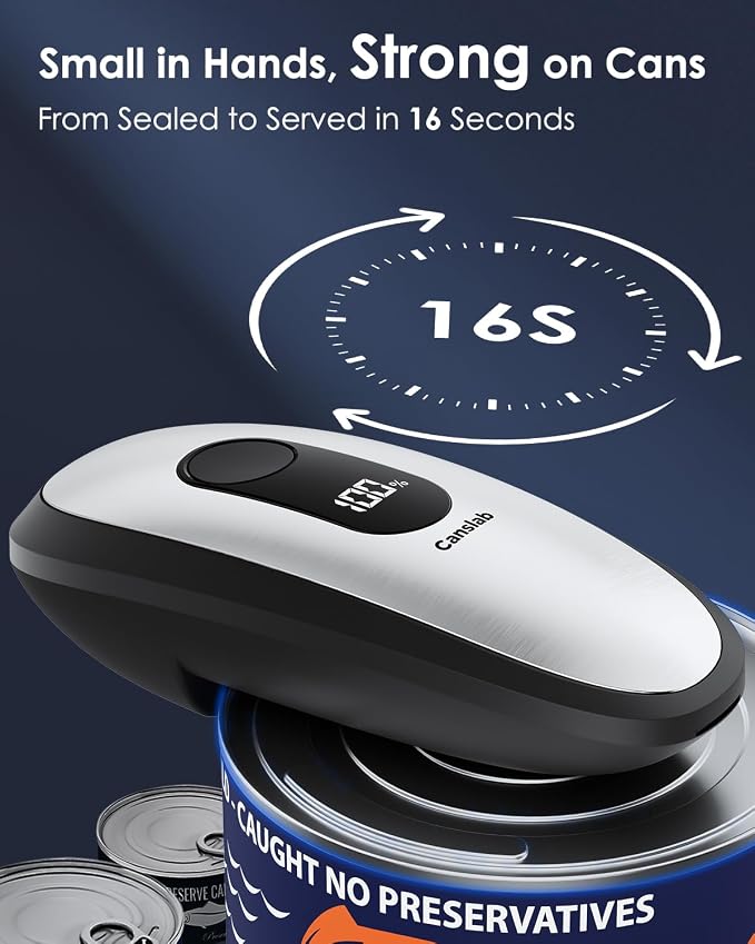 Canslab IRON Rechargeable Electric Can Opener: Wall-Mountable Easy Storage - Image 2