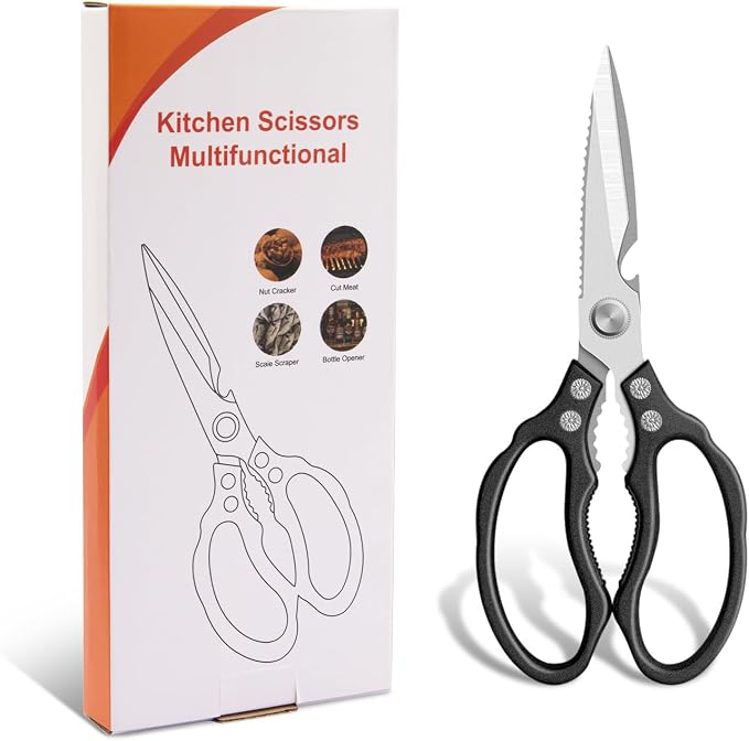 CGBE Kitchen Scissors All Purpose Heavy Duty, Ultra Sharp Stainless Steel - Image 7