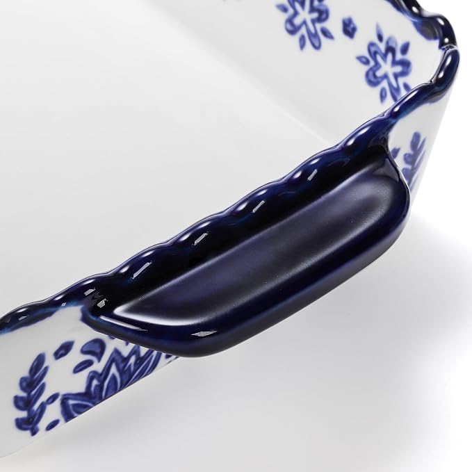 SOUJOY 3 Pack Porcelain Bakeware Set, Rectangular Baking Dishes, Lasagna Pan - Image 3