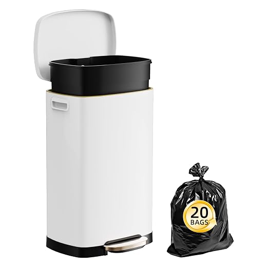 KdbK 13 Gallon Trash Can with Lid, 50L Fingerprint Proof Stainless Steel - Image 7