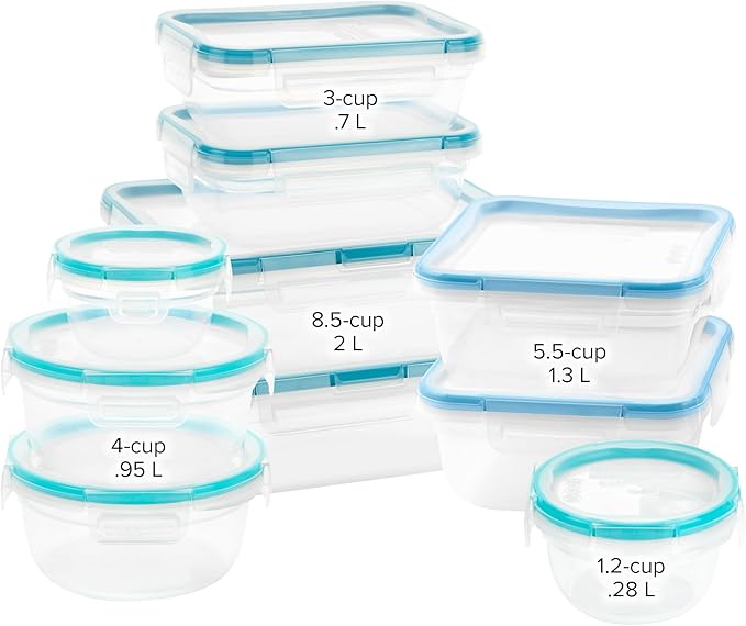 Snapware Plastic Total Solutions Food Storage Containers Set, Airtight & - Image 2
