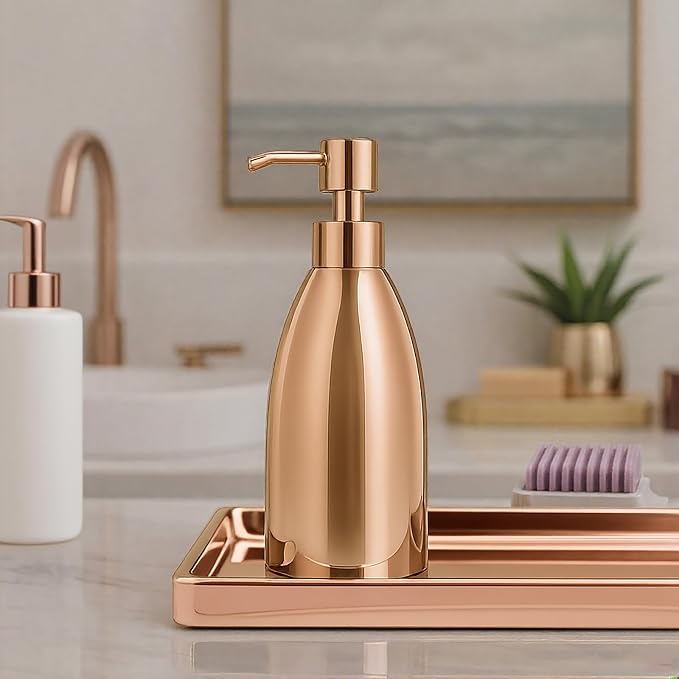 304 Stainless Steel Soap Dispenser 16oz Rust-Proof Liquid Soap Pump Bottle - Image 2