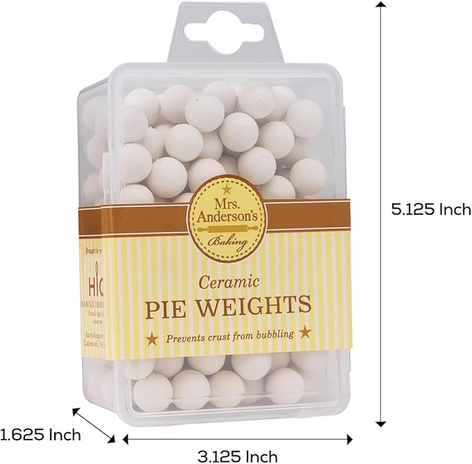 Mrs. Anderson's Baking Ceramic Pie Crust Weights, Natural Stoneware, - Image 3