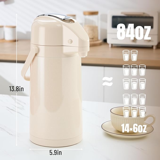 PARACITY Upgraded Airpot Coffee Carafe - Image 3