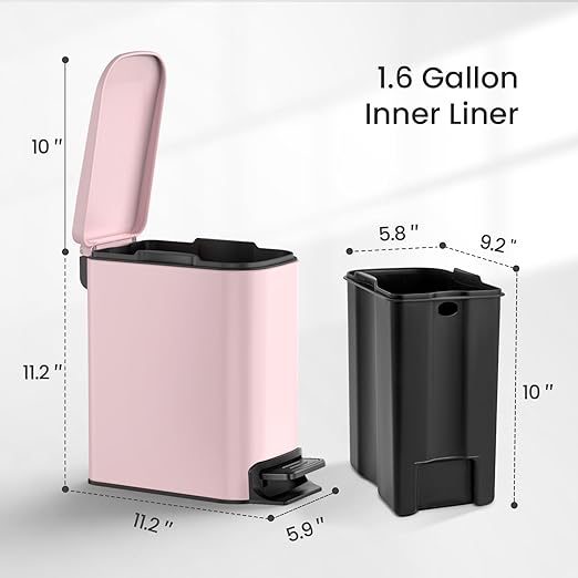 Cesun Small Bathroom Trash Can - Image 6